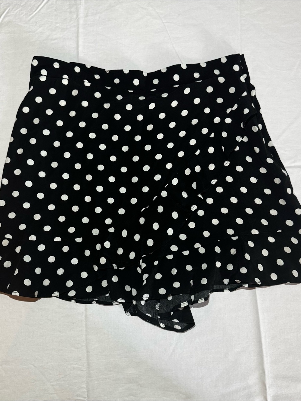 Zara Ruffled Polka Dot Mini Skort